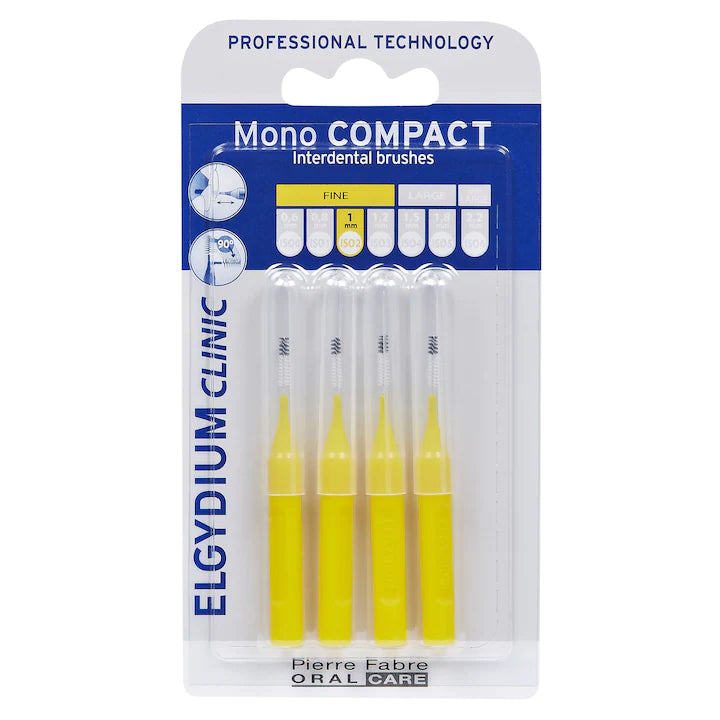 Periute interdentare Mono Compact Yellow, 4 bucati, Elgydium