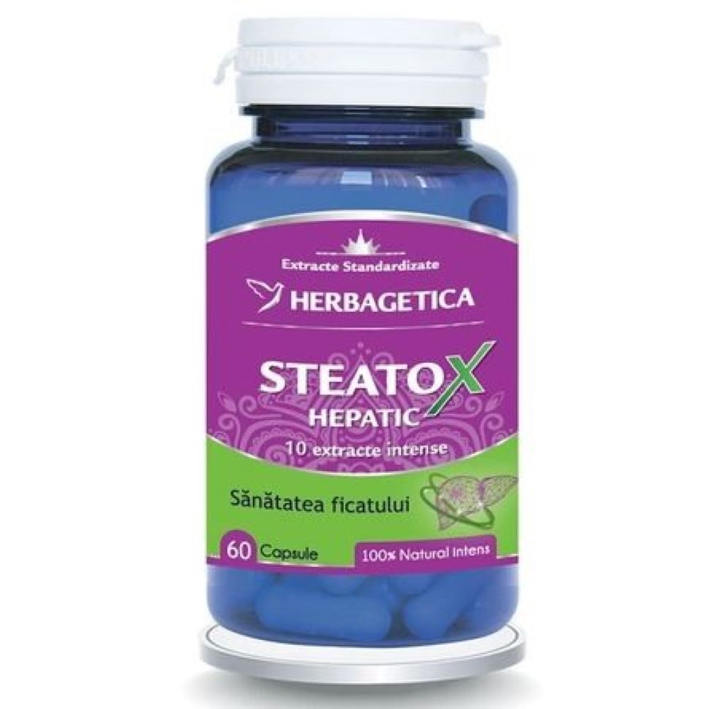 Steatox Hepatic, 60 capsule, Herbagetica