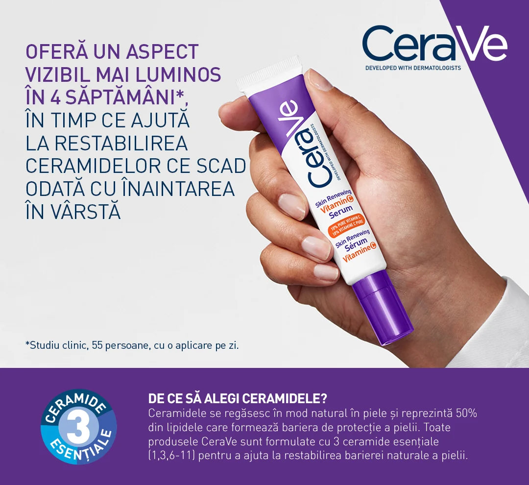 Serum cu vitamina C Skin Renewing, 30 ml, CeraVe