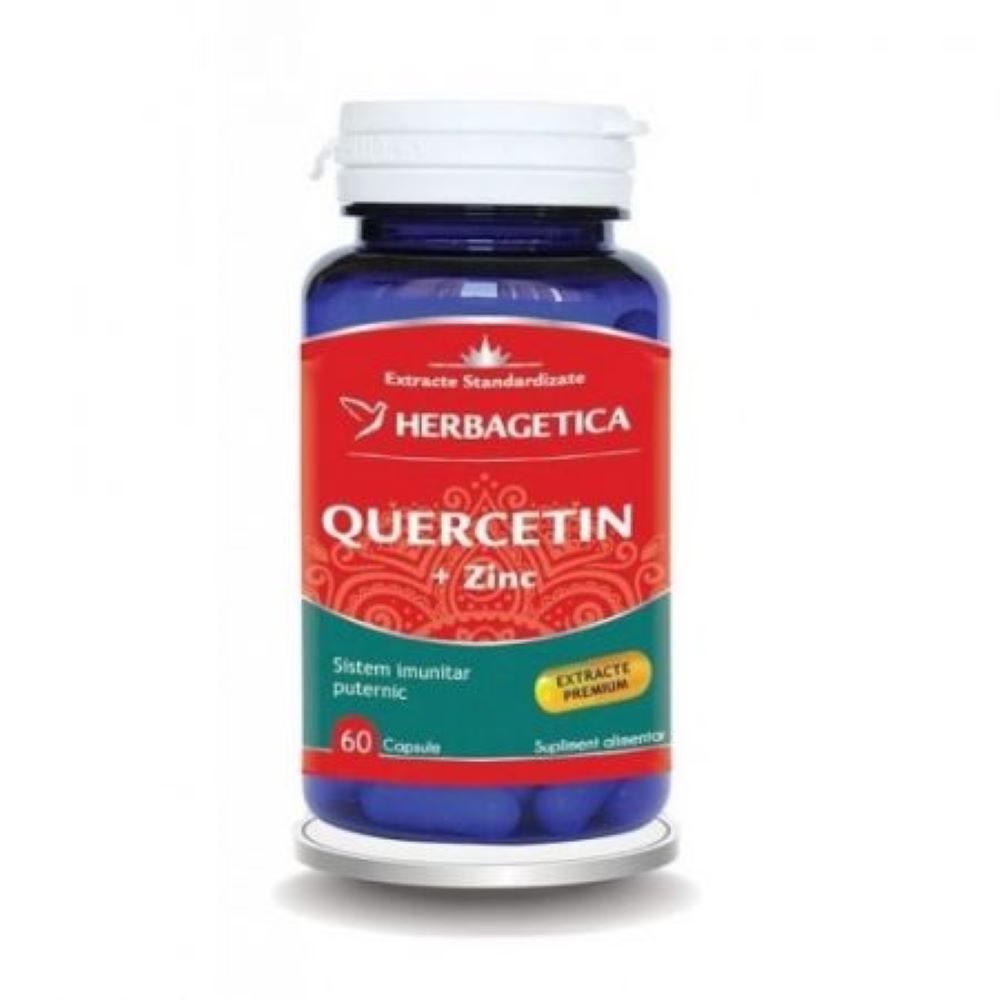 Quercetin Plus Zinc, 60 capsule, Herbagetica