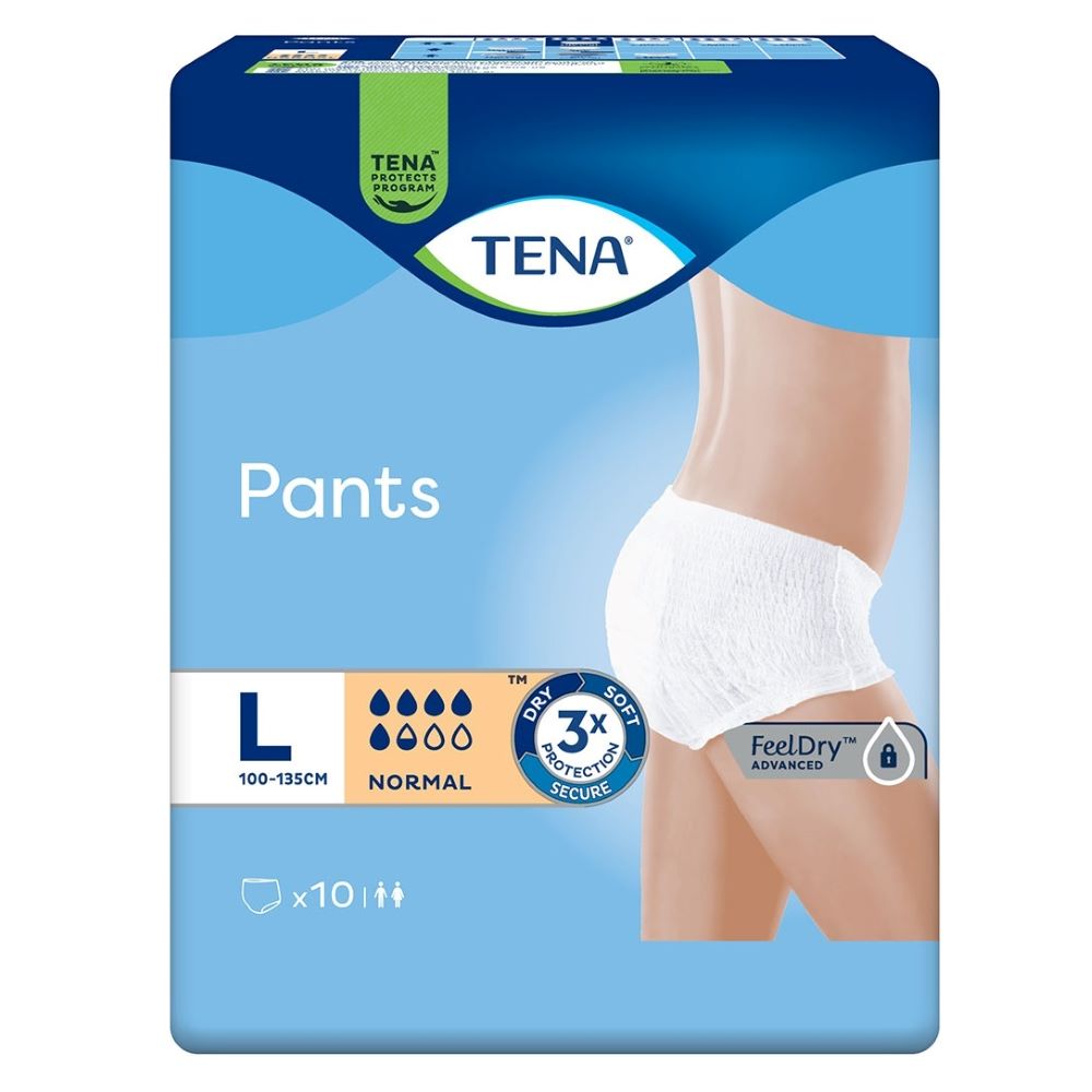 Scutece tip chilot Pants Normal, L, 10 bucati, Tena