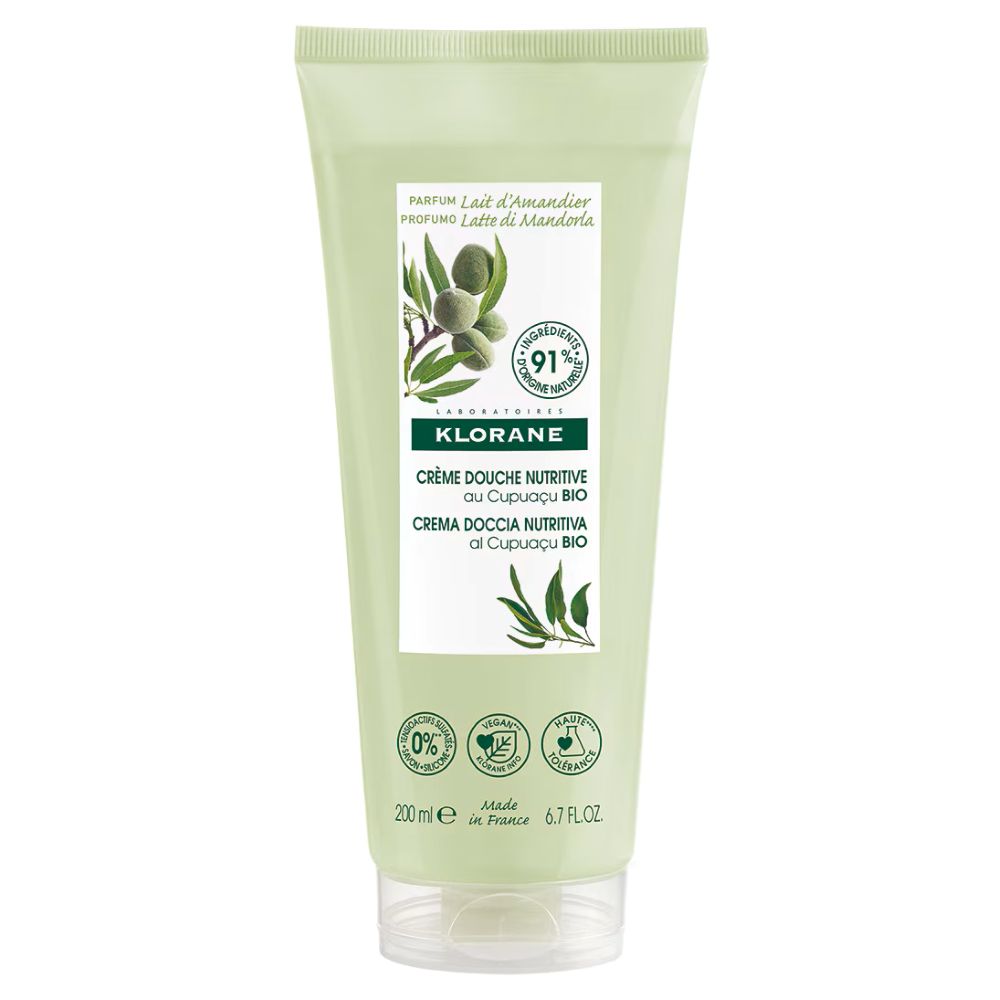 Klorane – Crema de dus hranitoare cu Cupuaçu si lapte de migdale, 200 ml