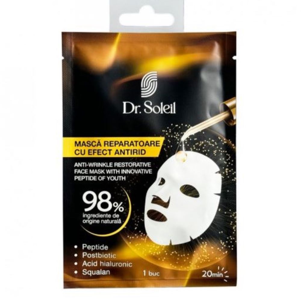 Masca fata reparatoare cu efect antirid, Dr. Soleil