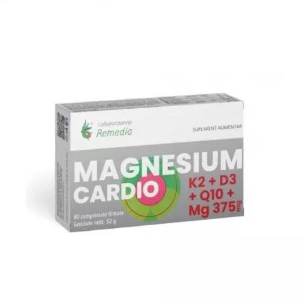 Magnesium Cardio, 40 comprimate filmate, Remedia
