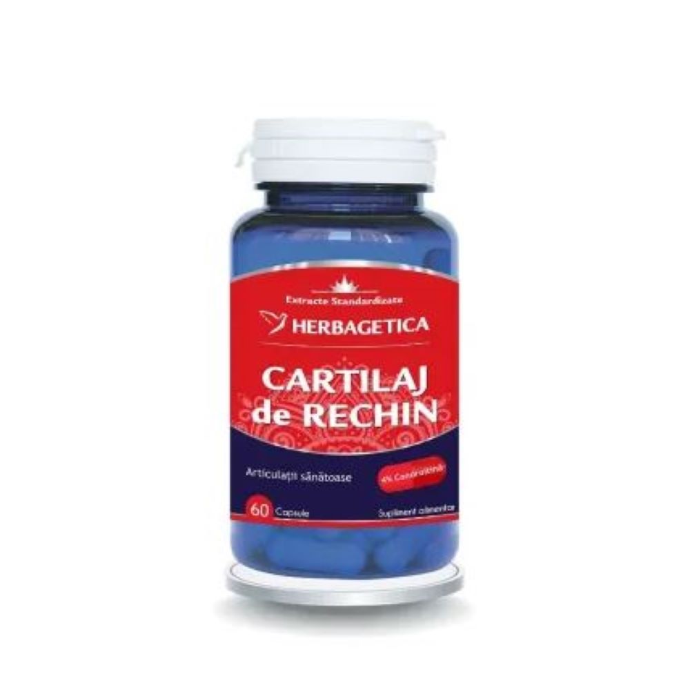 Cartilaj de Rechin, 60 capsule, Herbagetica