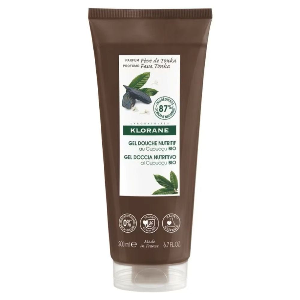 Klorane – Crema de dus hranitoare cu Cupuaçu si boabe de Tonka, 200 ml