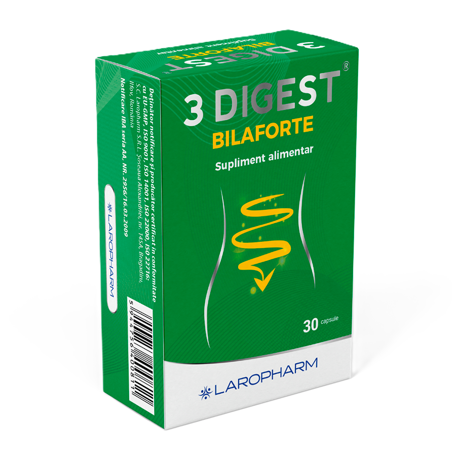 3 Digest Bilaforte, 30 capsule, Laropharm