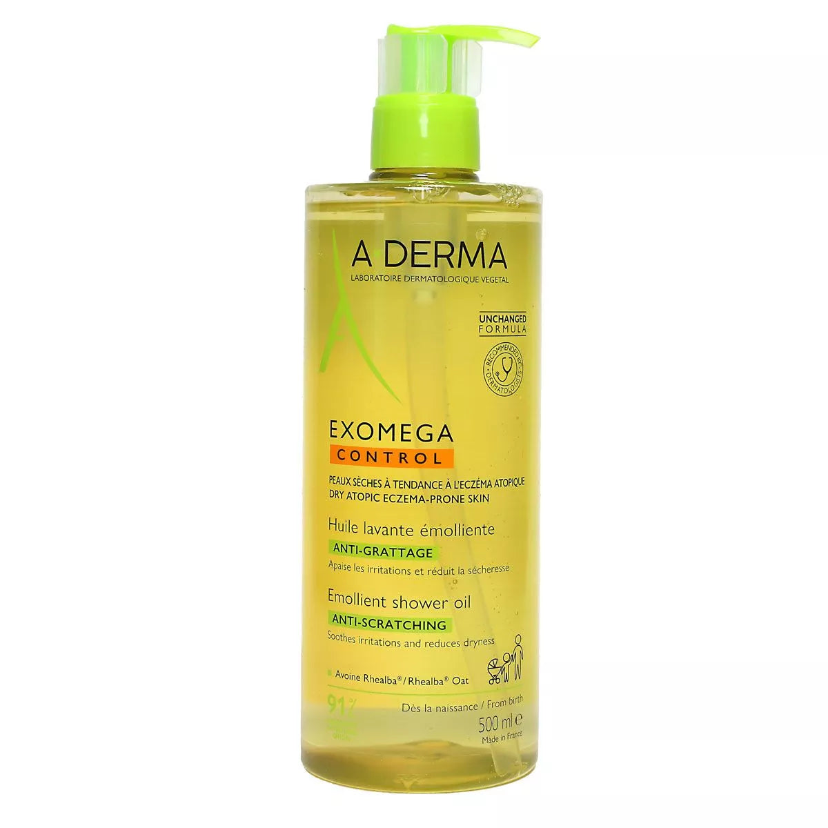 Ulei emolient de dus Exomega Control, 500ml, A-Derma