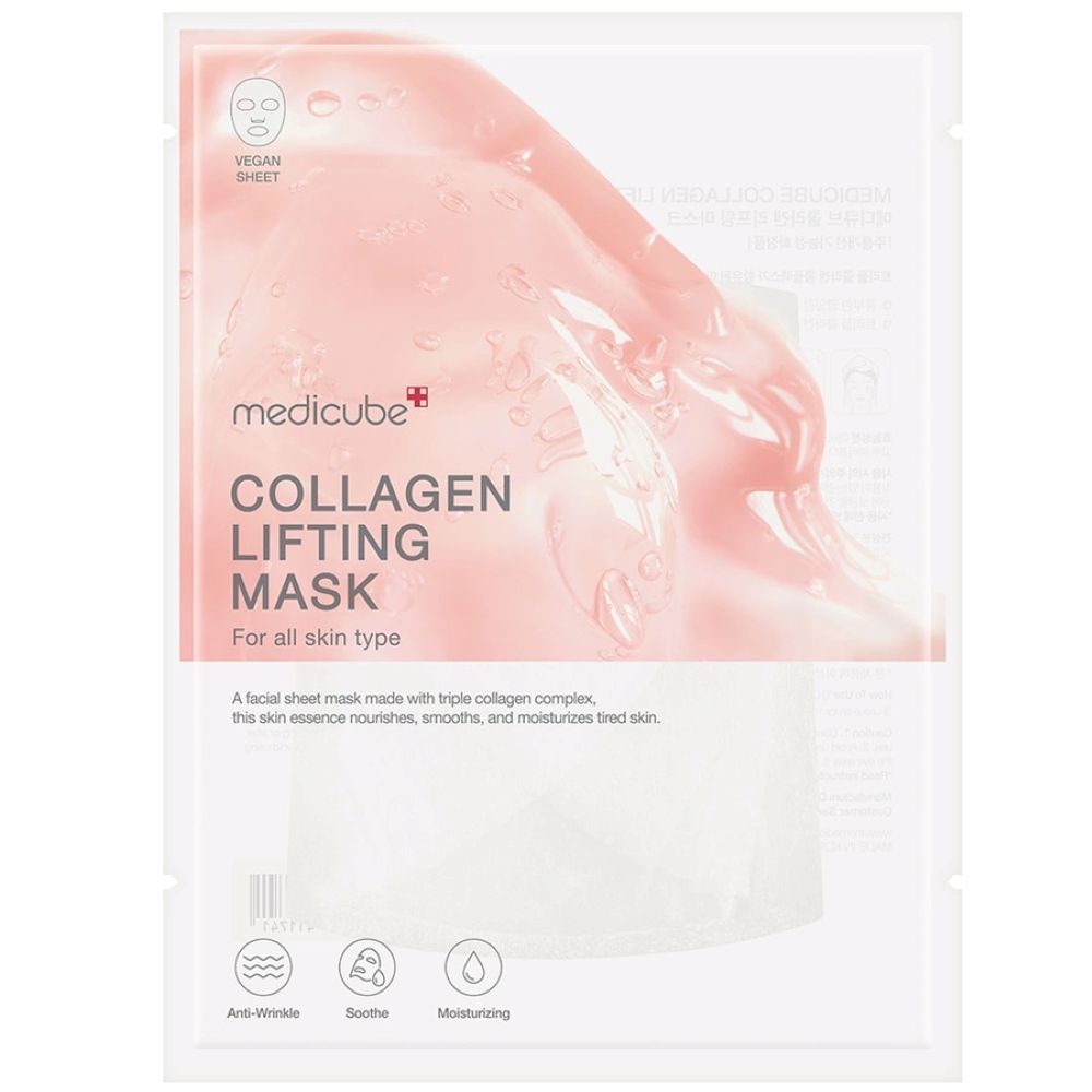 Masca hidratanta cu colagen si efect de lifting Collagen Lifting, 27 g, Medicube