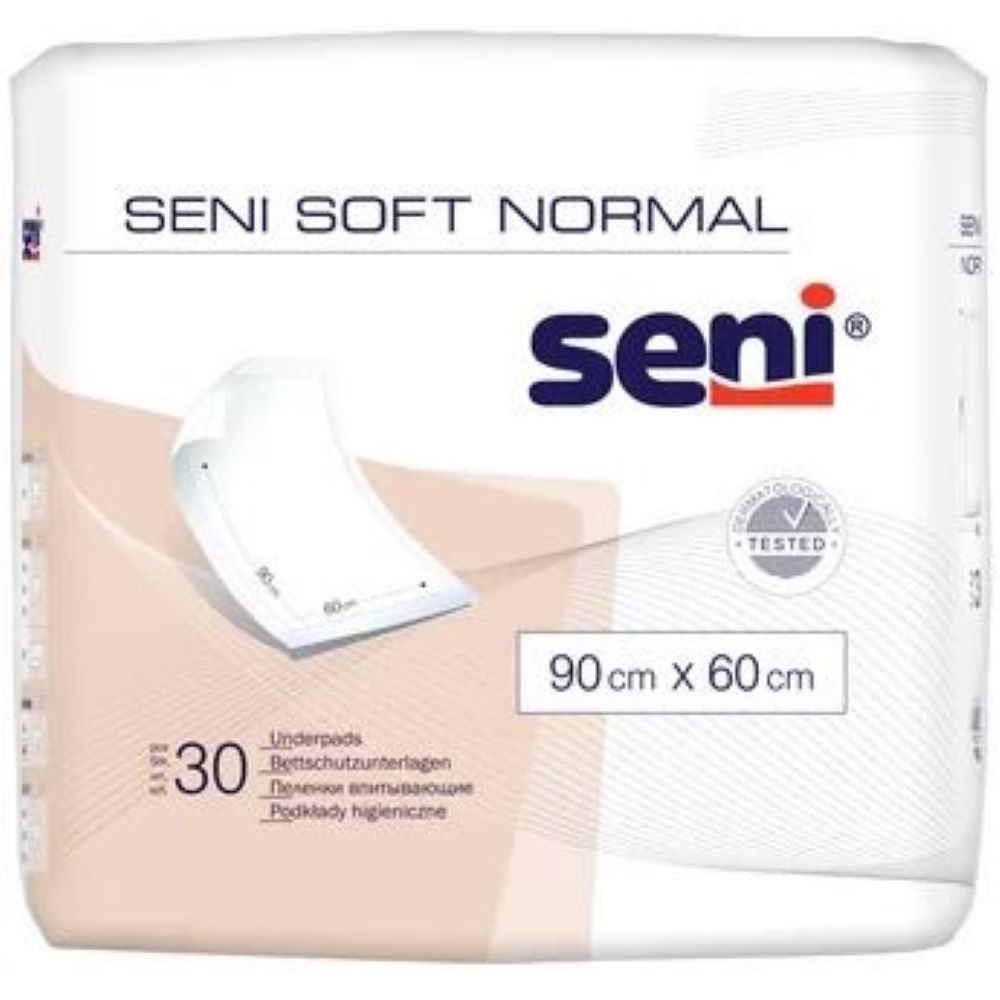 Aleze de protectie Soft Normal, 90cm x 60cm, 30 bucati, Seni