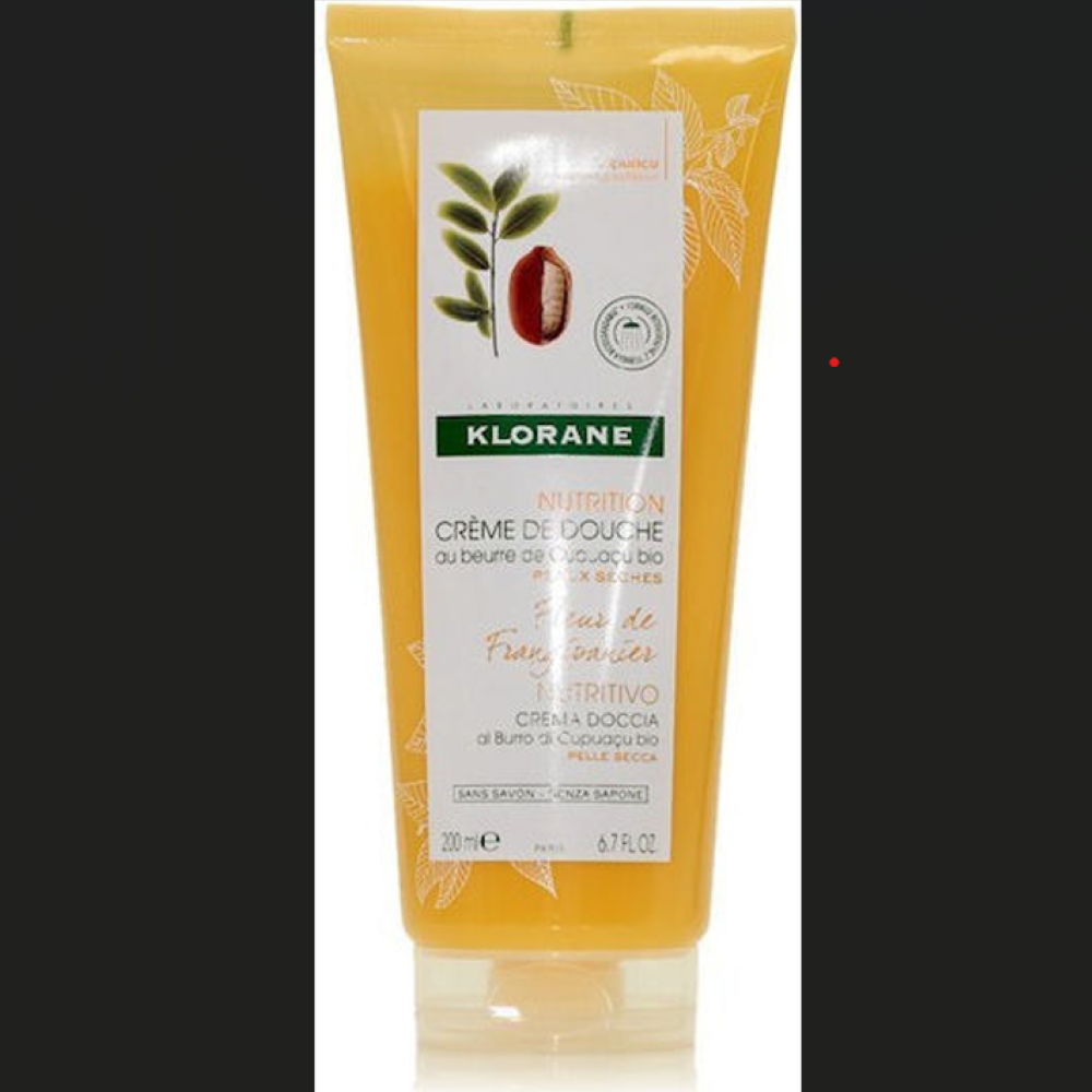 Klorane – Crema de dus hranitoare cu Cupuaçu si coaja de lamaie, 200 ml