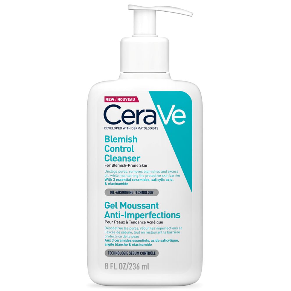 Gel de curatare spumant anti-imperfectiuni pentru ten cu tendinta acneica, 236 ml, CeraVe