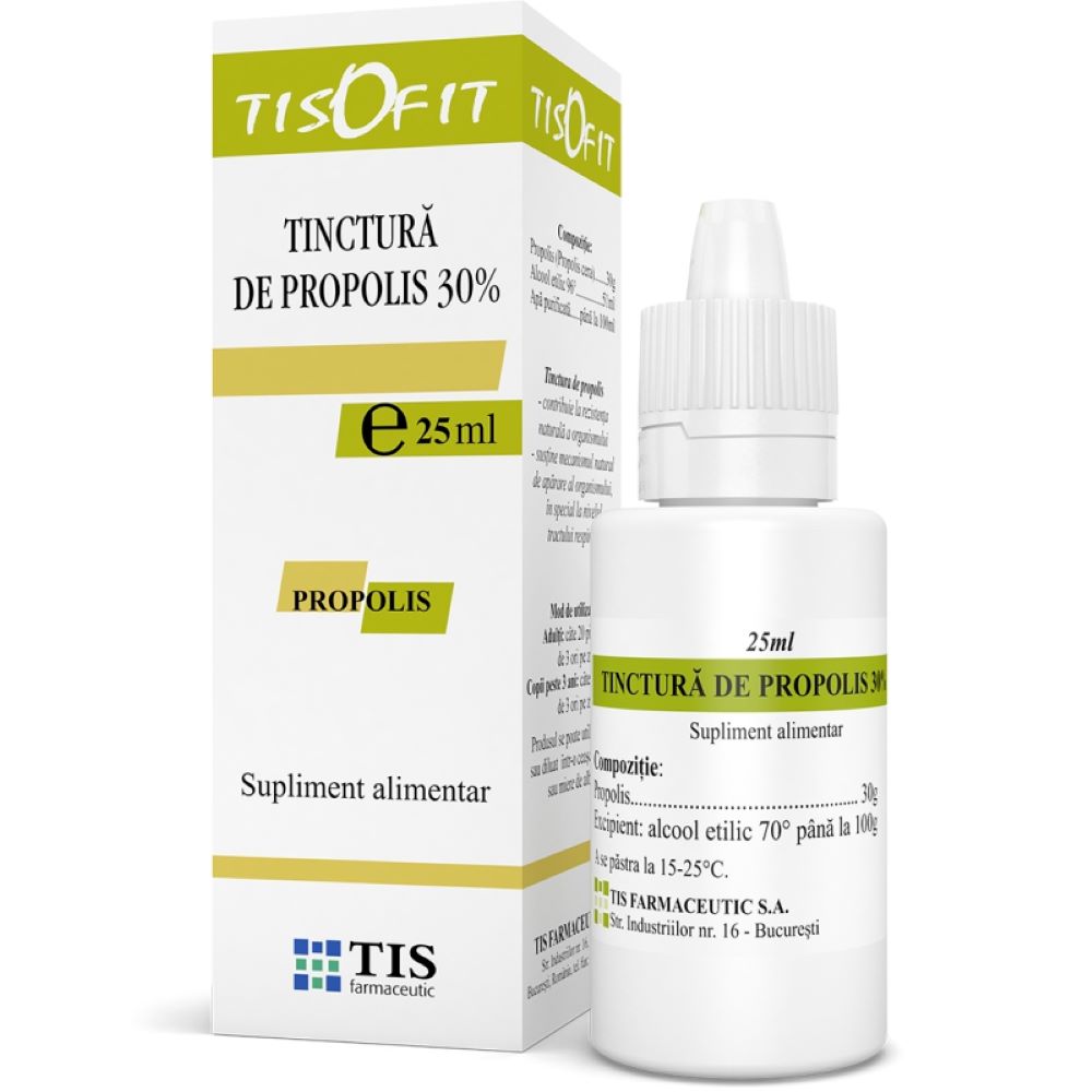 Tinctura de Propolis Tisofit, 25ml, Tis Farmaceutic