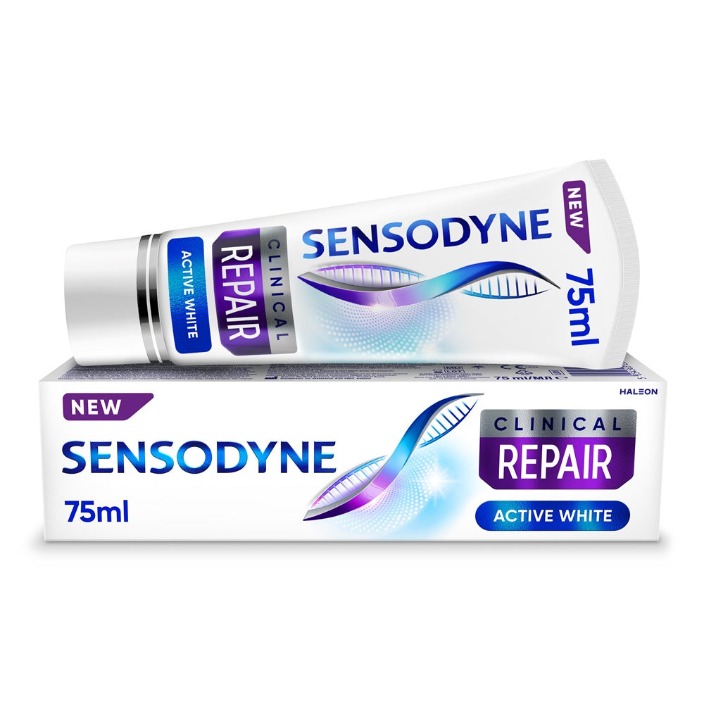 Pasta de dinti pentru sensibilitate dentara Clinical Repair Active Clean, 75ml, Sensodyne