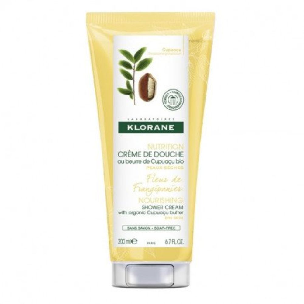 Klorane – Crema de dus hranitoare cu Cupuaçu si flori de Frangipani, 200 ml