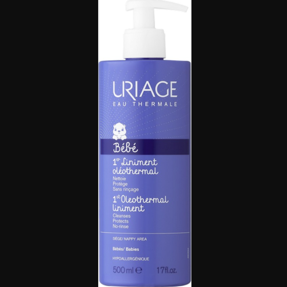 Uriage Bébé – Liniment oleotermal pentru curatarea zonei scutecului, 500 ml