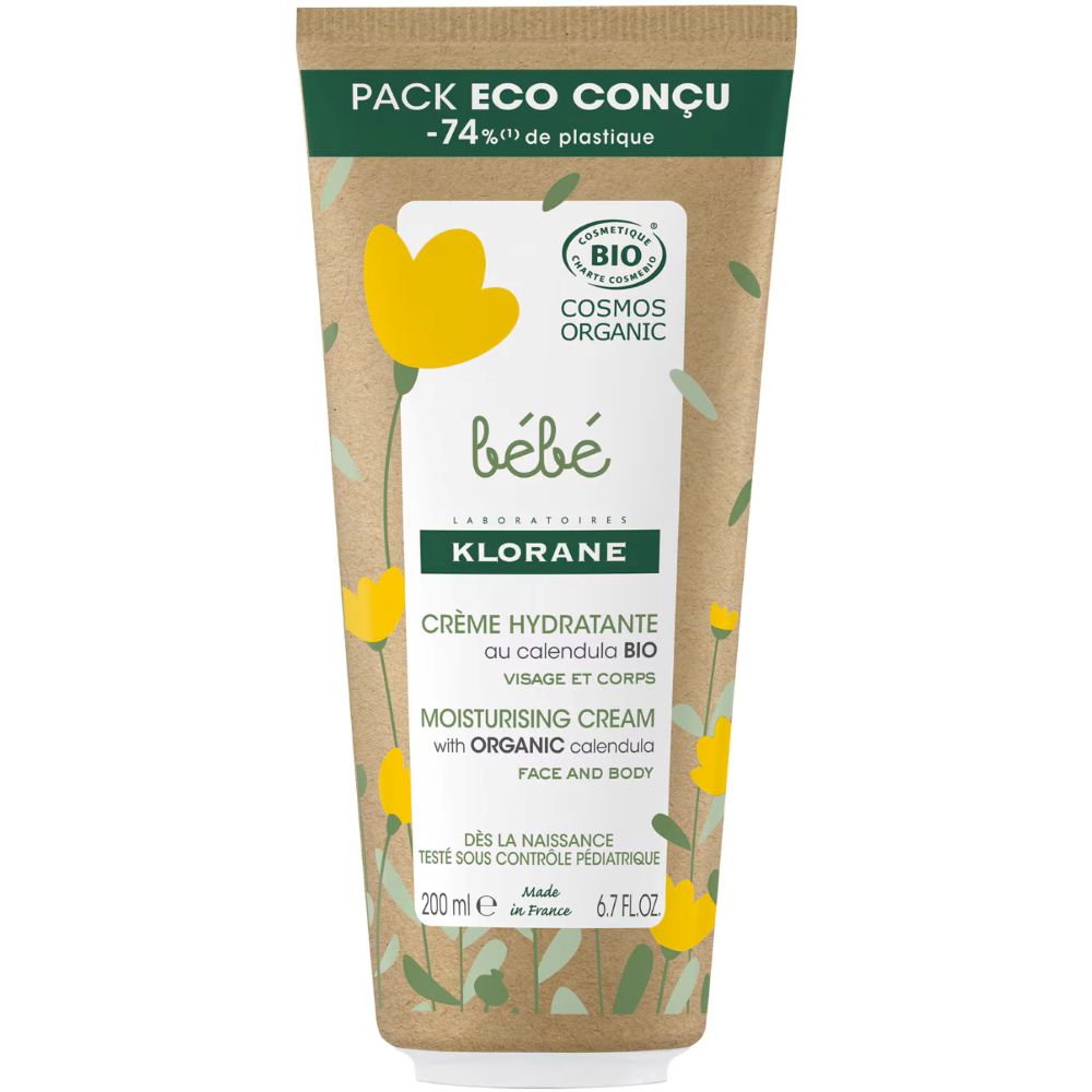 Crema hidratanta pentru fata si corp, 200 ml, Klorane Bebe