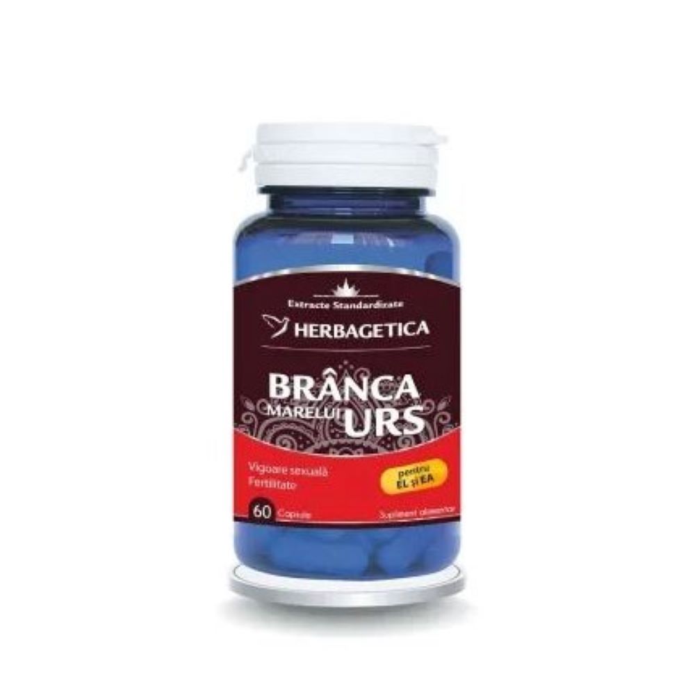 Branca Marelui Urs, 60 capsule, Herbagetica