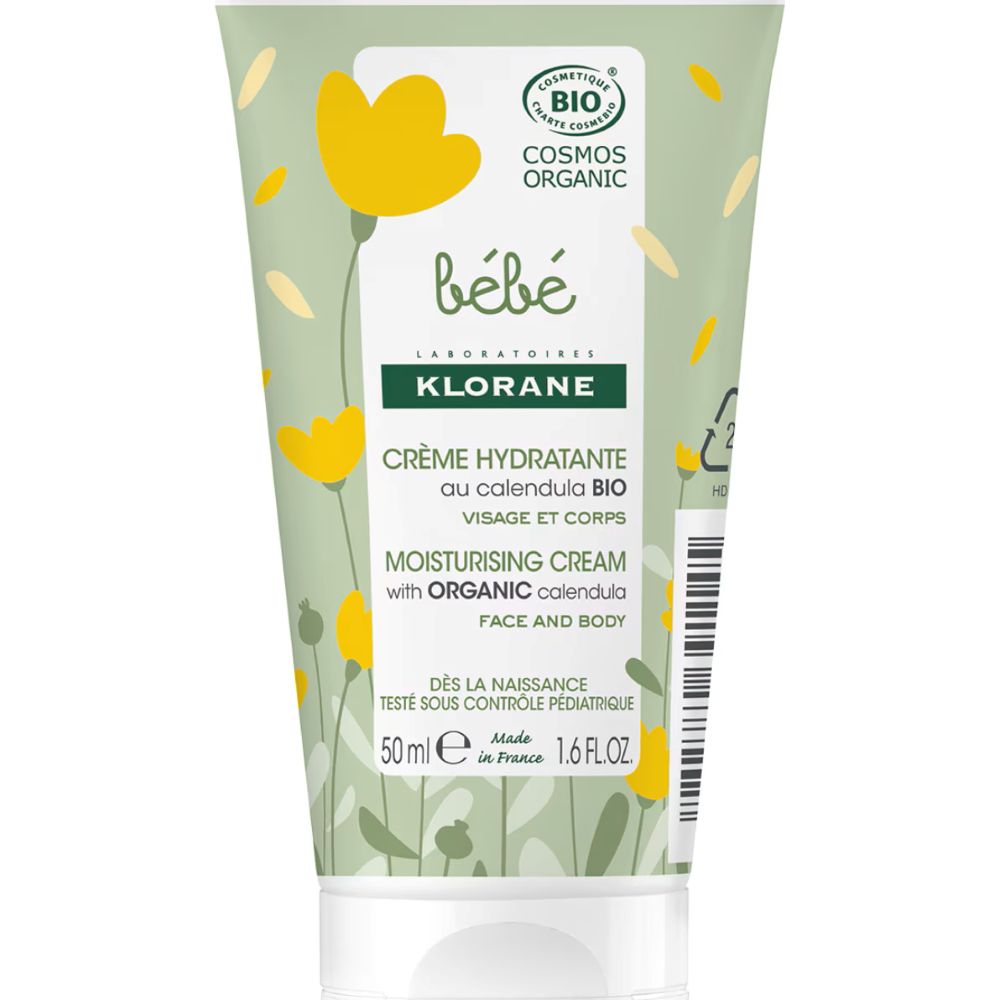 Crema hidratanta pentru corp si fata, 50 ml, Klorane Bebe