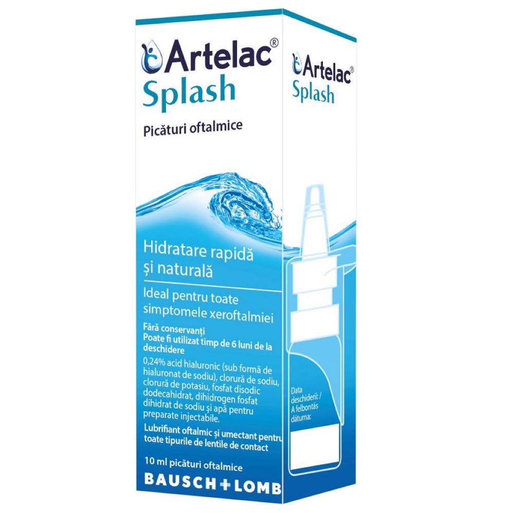 Picaturi oftalmice Artelac Splash, 10ml, Bausch Lomb