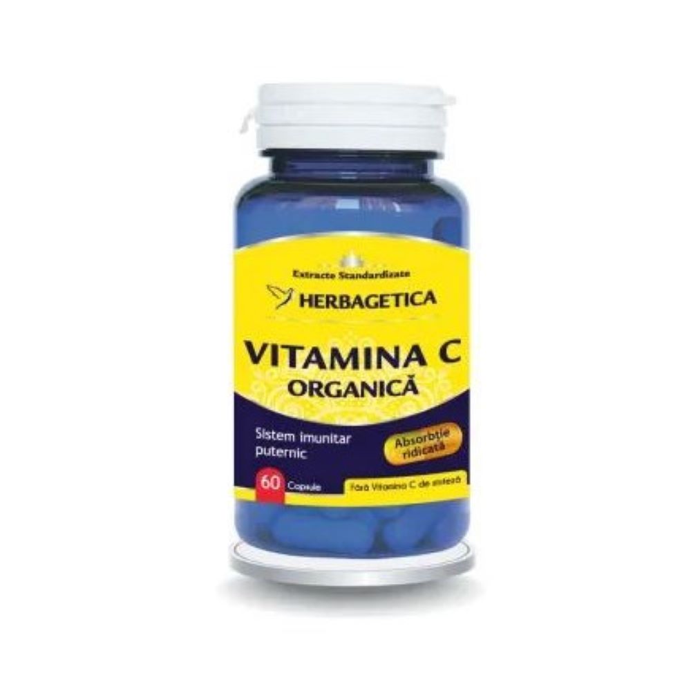 Vitamina C Organica, 60 capsule, Herbagetica