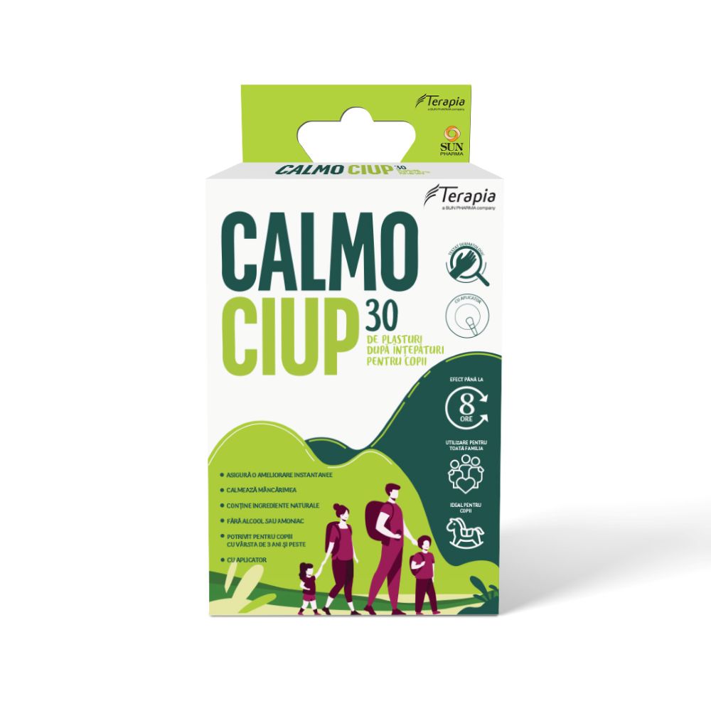 Plasturi dupa intepaturi pentru copii Calmo Ciup, 30 plasturi, Terapia