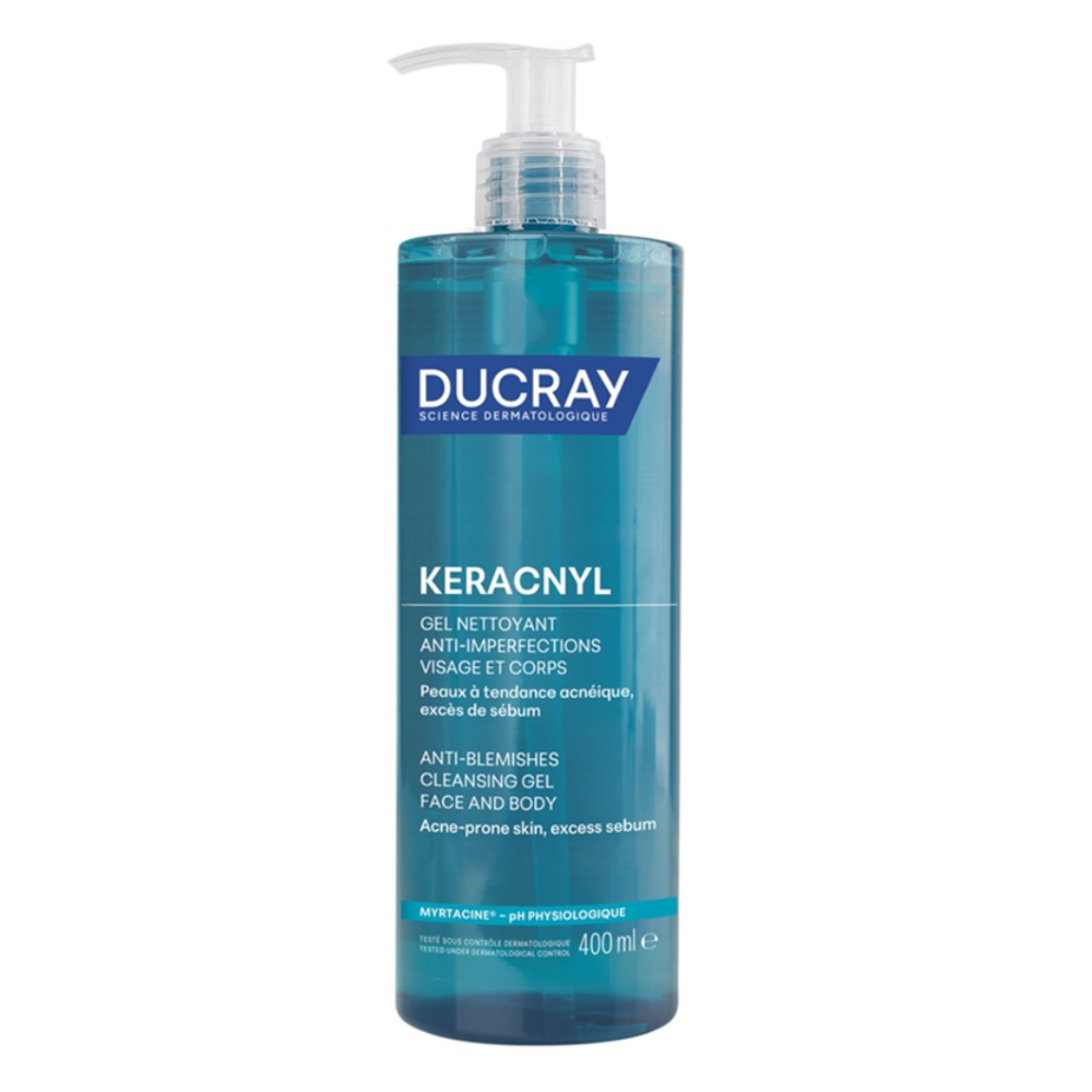 Gel spumant pentru pielea cu tendinta acneica Keracnyl, 400 ml, Ducray