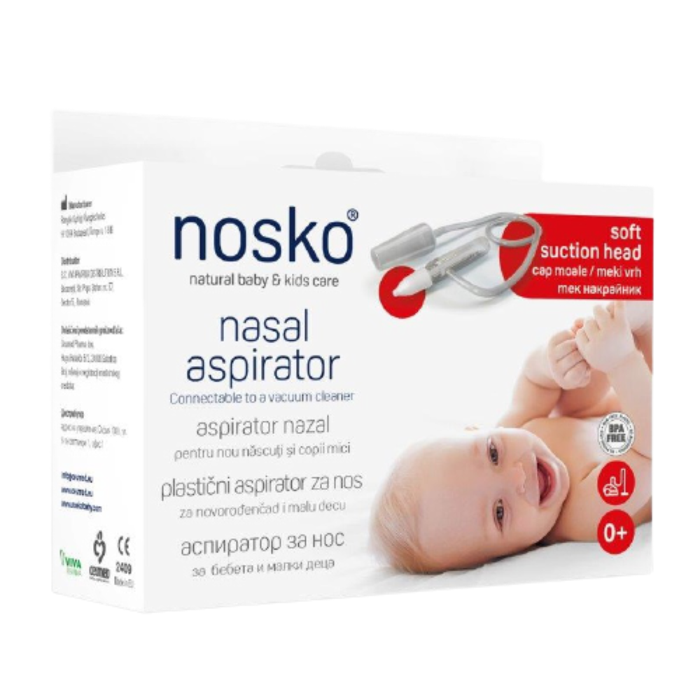 Aspirator nazal cu cap moale de silicon, Nosko