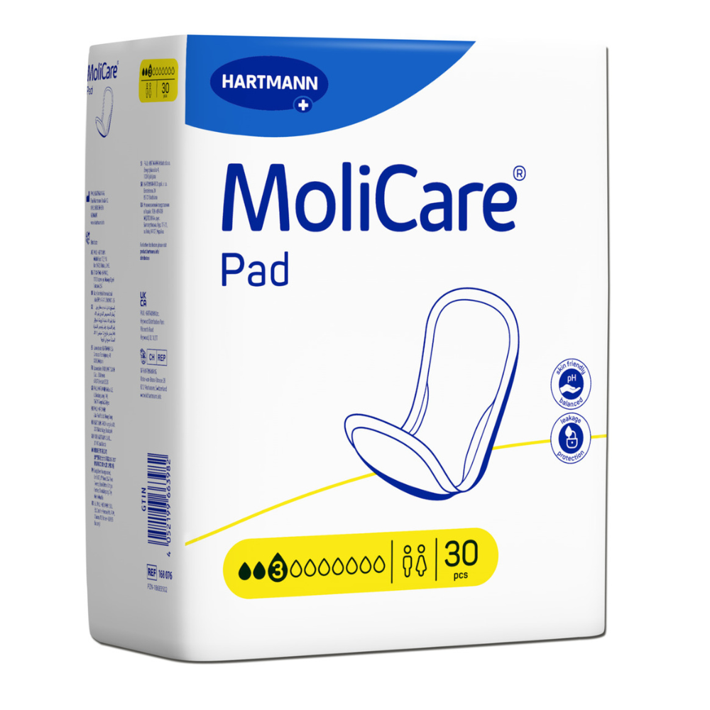 Tampoane absorbante pentru incontinenta 3 picaturi Molicare Pad, 30 bucati, Hartmann