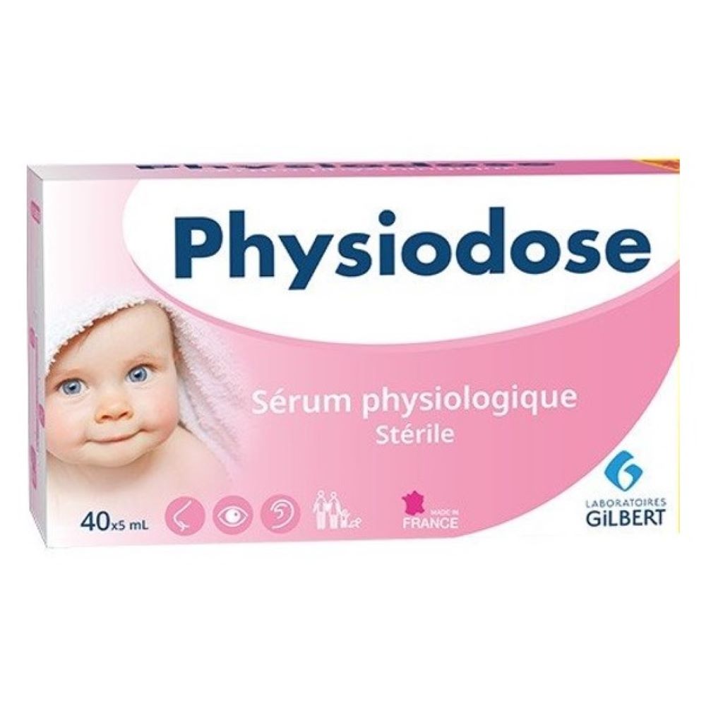 Ser fiziologic Physiodose, 5ml, 40 monodoze, Gilbert