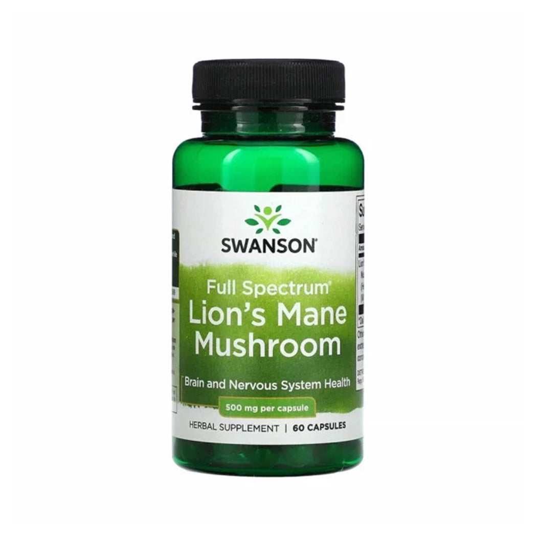 Ciuperca Coama Leului, 500 mg, 60 capsule, Swanson