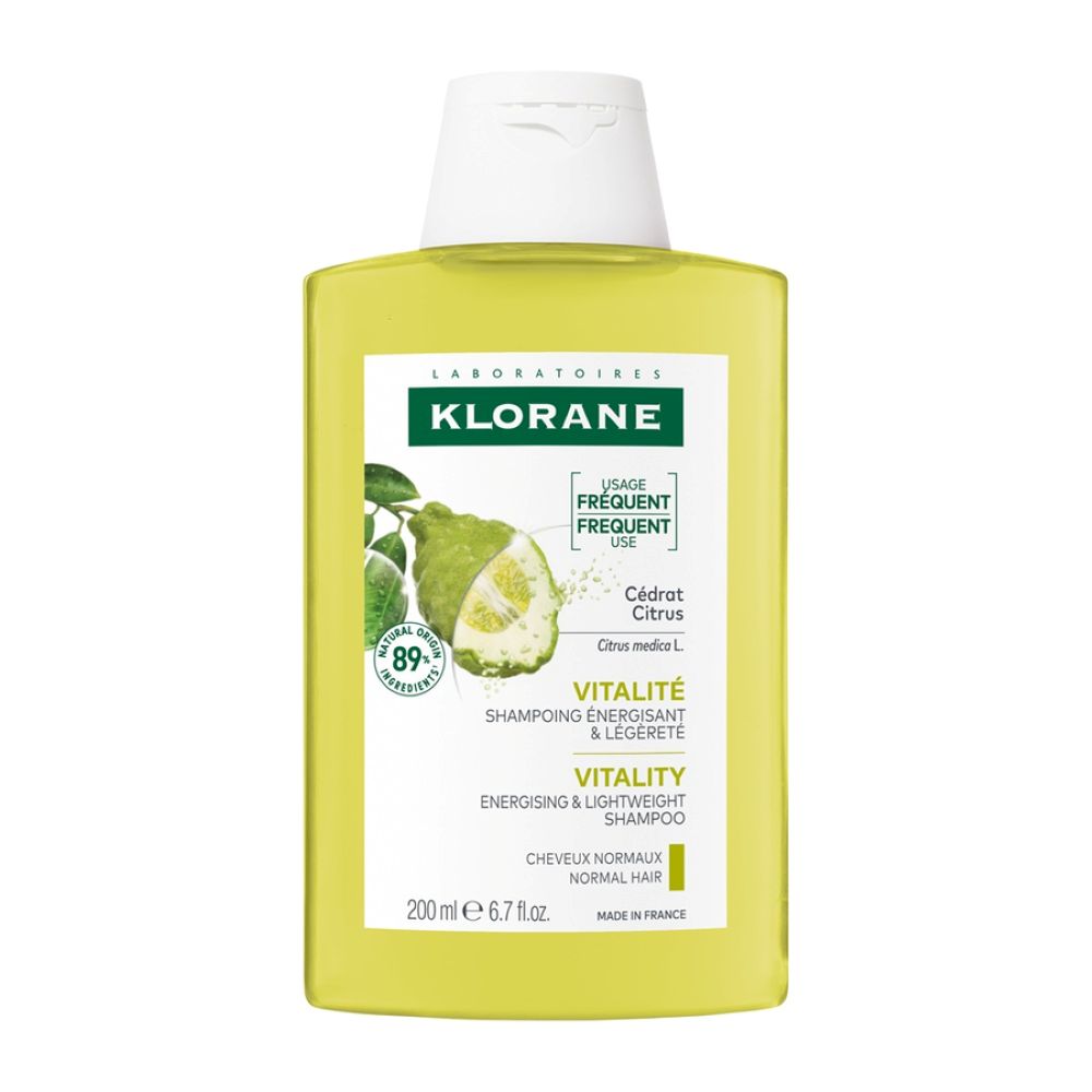 Sampon cu pulpa de citrice pentru par cu tendinta de ingrasare, 200 ml, Klorane