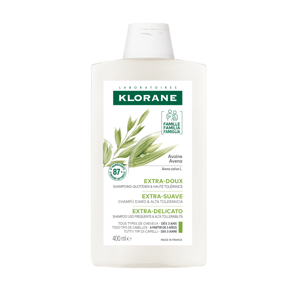 Sampon cu extract de ovaz pentru utilizare frecventa, 400 ml, Klorane
