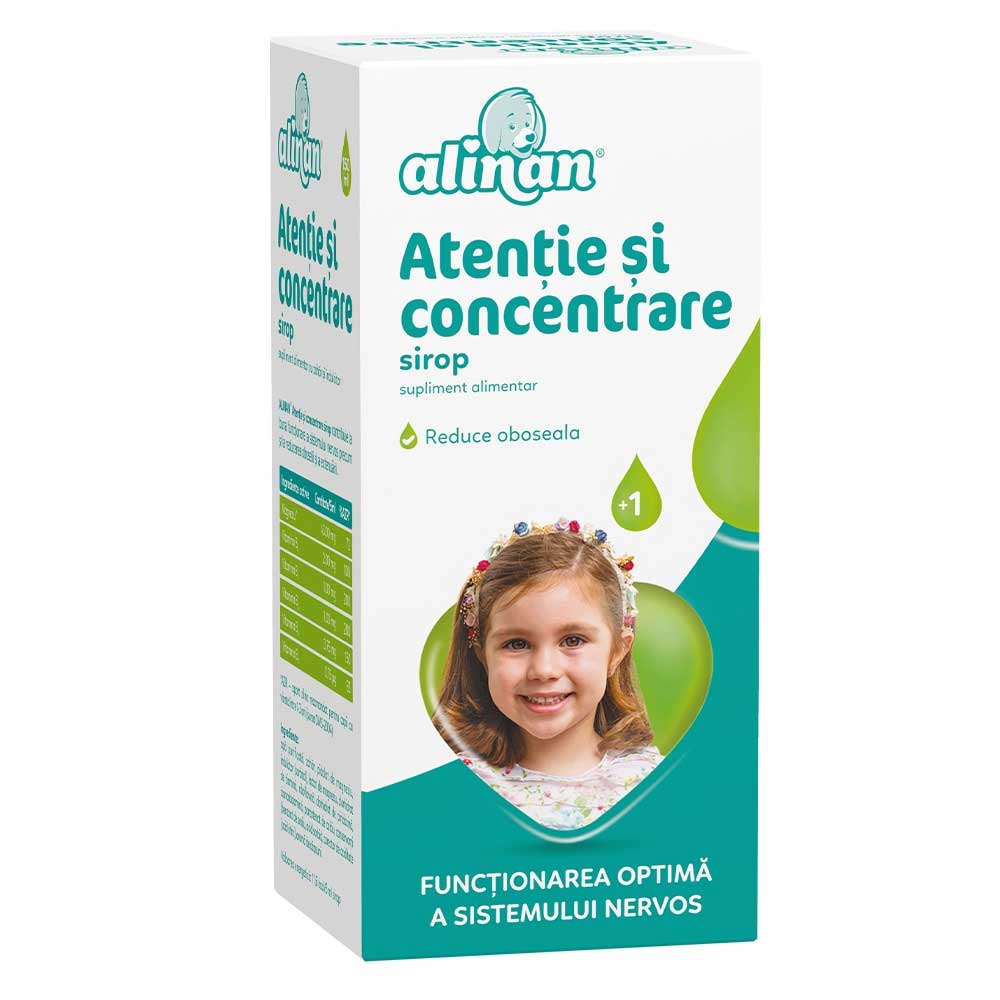 Sirop Alinan Atentie Si Concentrare, 150ml, Fiterman Pharma