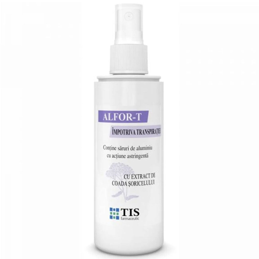Spray Alfor-T impotriva Transpiratiei Excesive a Picioarelor, 110ml, Tis Farmaceutic