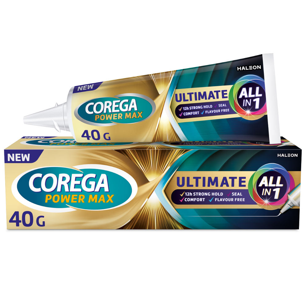Crema adeziva pentru proteza dentara Power Max Ultimate All In One 40g, Corega