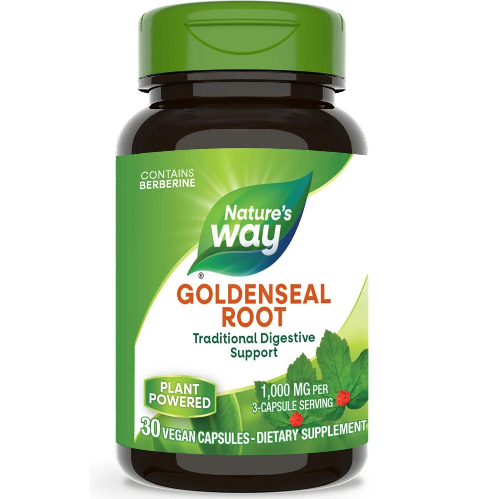 Goldenseal Root Natures Way, 570mg, 30 Capsule, Secom