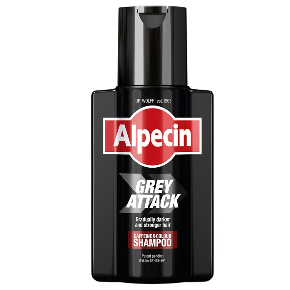 Sampon cu cafeina pentru parul grizonat Grey Attack, 200ml, Alpecin