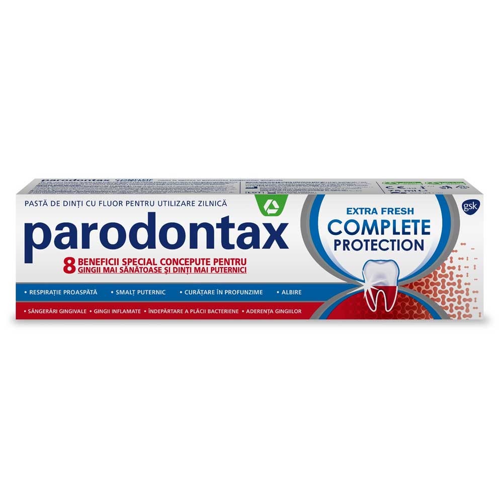 Pasta de dinti Parodontax Complete Protection Extra Fresh, 75ml, Glaxo Consumer Healthcare