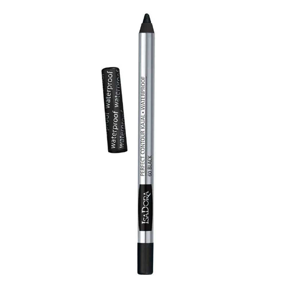 Creion pentru ochi Perfect Contour Kajal Waterproof nuanta Black, 1.2 g, IsaDora