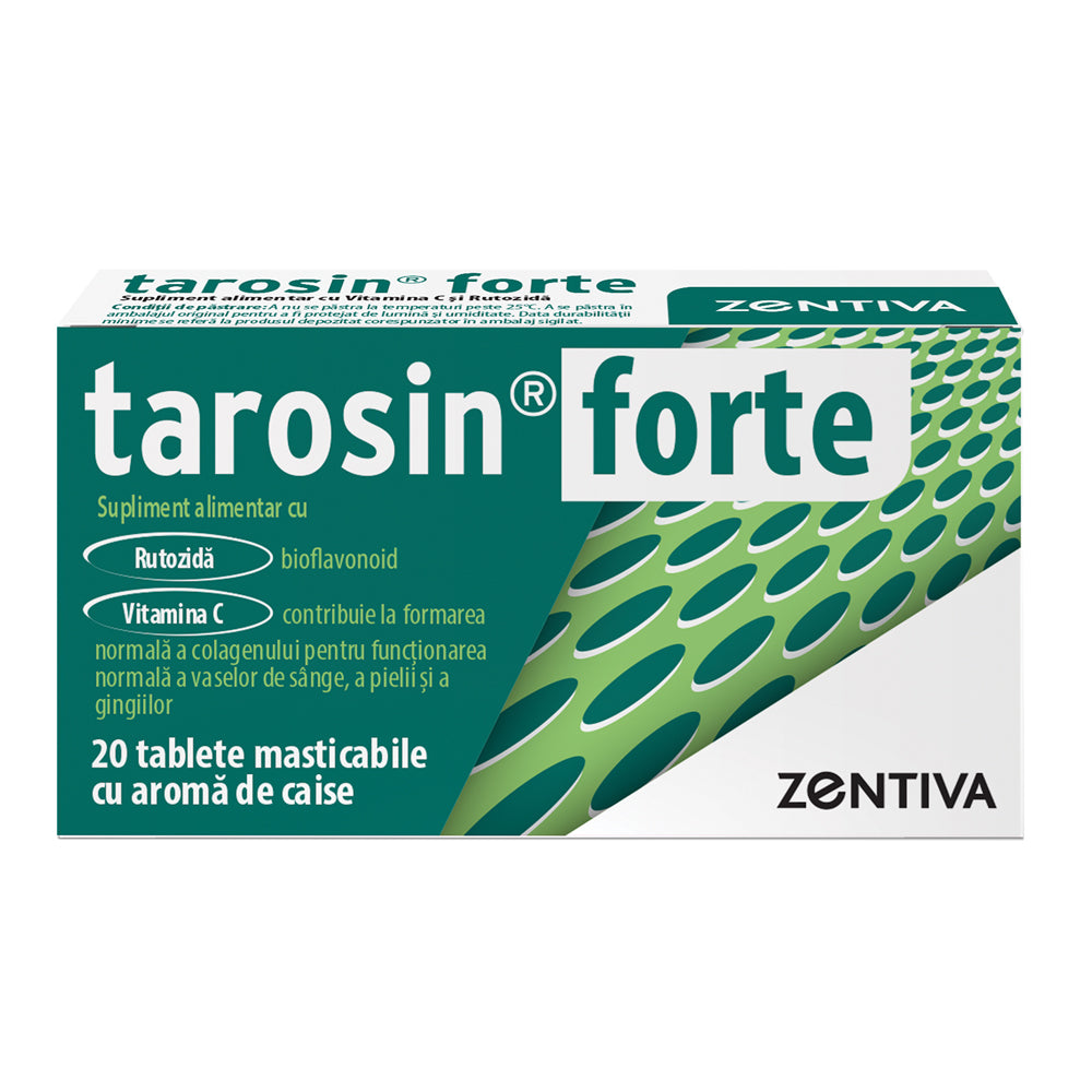 Tarosin Forte cu Vitamina C si Rutozida, 20 comprimate, Zentiva