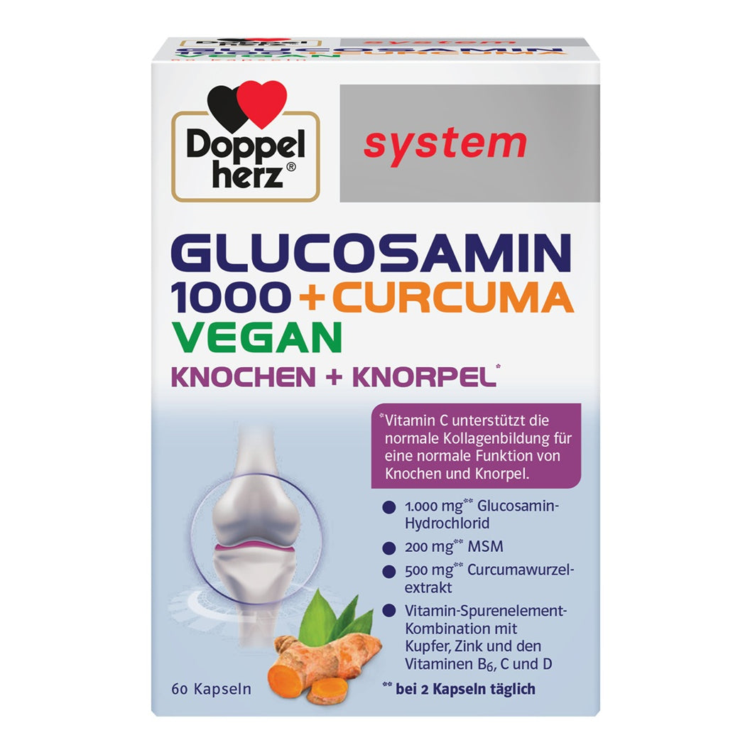 Glucozamina 1000 + Curcuma, 60 comprimate, Doppelherz