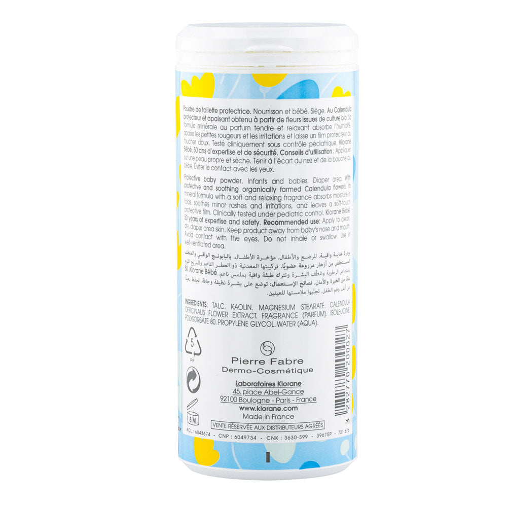 Pudra protectoare pentru copii, 100g, Klorane Bebe