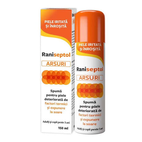 Raniseptol arsuri spuma, 150ml, Zdrovit