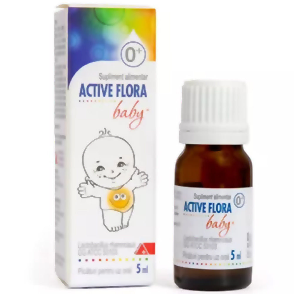 Picaturi orale probiotice Activ Flora Baby+, 5ml, Master Pharma