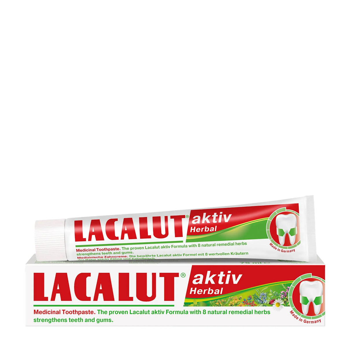 Pasta de dinti cu plante medicinale Lacalut Aktiv Herbal, 75ml