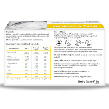 Baby Guard D3, 40 Capsule, Elantis