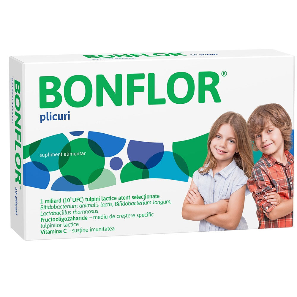 Bonflor Pro+Prebiotic, 10 Plicuri, Fiterman Pharma