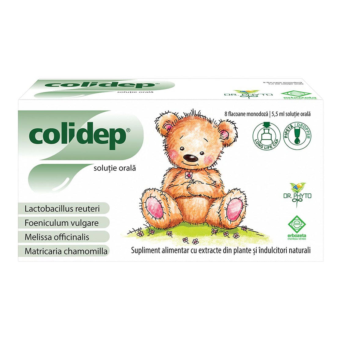 Picaturi orale Colidep Solutie Orala, 8 Flacoane, Dr. Phyto