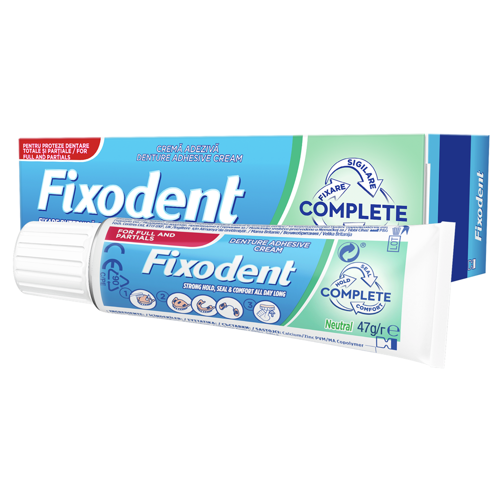 Crema adeziva pentru proteza dentara Neutral, 47g, Fixodent Complete